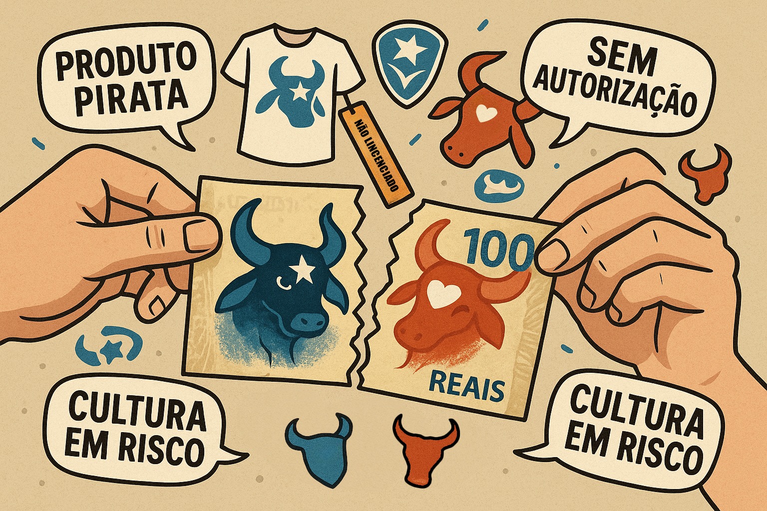 Projetos sociais dos bois Caprichoso e Garantido perdem mais de um milhão de reais com a pirataria