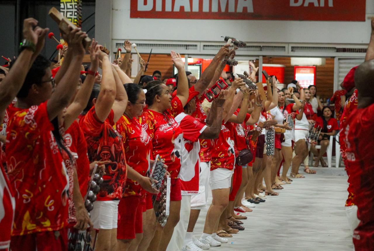 Batucada do Boi Garantido inicia ensaios para temporada 2026 na Cidade Garantido