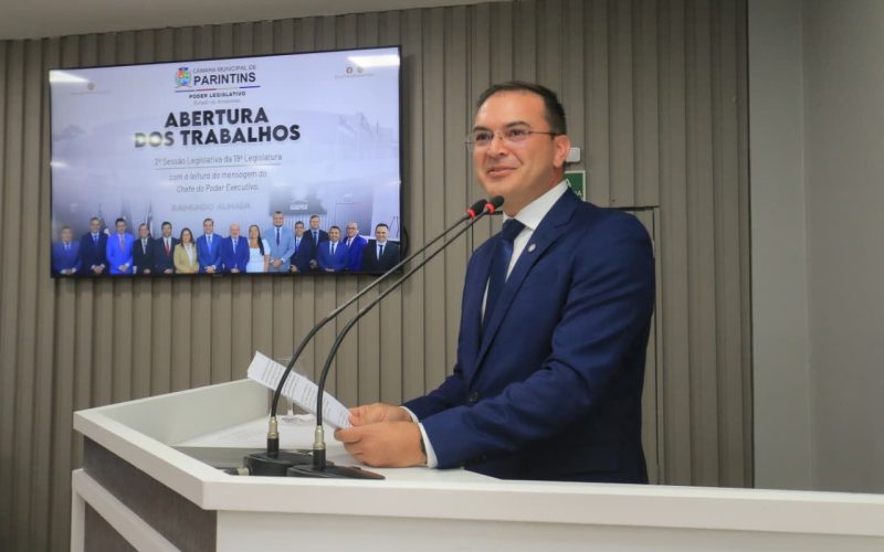 Mateus Assayag presta contas, anuncia metas e reforça compromisso com a população em Mensagem Anual na Câmara de Parintins